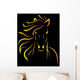 Vector image of an horse Wall Decal