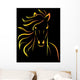 Vector image of an horse Wall Decal