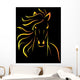 Vector image of an horse Wall Decal