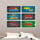 Set Of Motivational Quotes. Wall Mural
