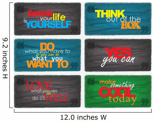 Set Of Motivational Quotes. Wall Mural