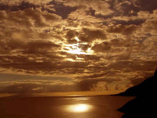 Sunset Sea Azores Wall Decal