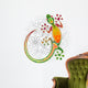Gecko Floral Tribal Art Wall Decal