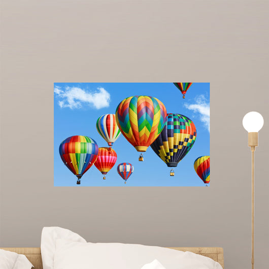 Colorful hot air balloons 