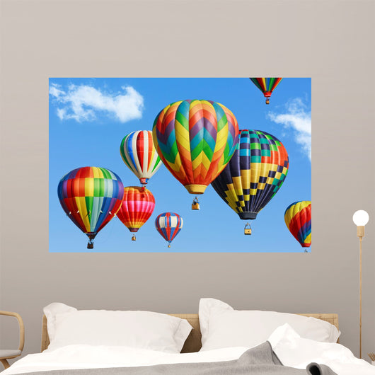 Colorful hot air balloons 