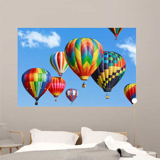 Colorful hot air balloons 