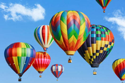 Colorful hot air balloons 
