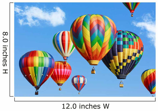 Colorful hot air balloons 