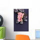Composition with Beautiful Blooming Orchid with Water Drops and 