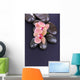 Composition with Beautiful Blooming Orchid with Water Drops and 