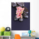 Composition with Beautiful Blooming Orchid with Water Drops and 