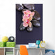Composition with Beautiful Blooming Orchid with Water Drops and 