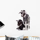 two newborn goat Wall Mural