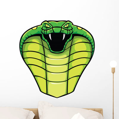 Cobra shown on a wall