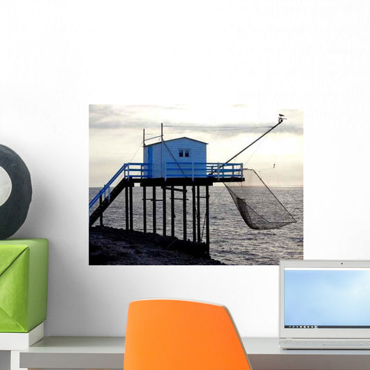 Traditional Fishing for Plaice Wall Decal