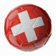 Soccer ball. Flag of Switzerland Wall Decal