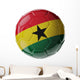Soccer ball. Flag of Ghana 