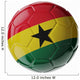 Soccer ball. Flag of Ghana 