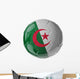 Soccer ball. Flag of Algeria Wall Decal