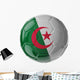 Soccer ball. Flag of Algeria Wall Decal