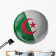 Soccer ball. Flag of Algeria Wall Decal