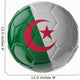 Soccer ball. Flag of Algeria Wall Decal