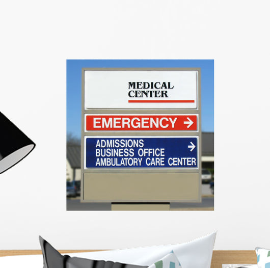 Medical Center Sign Wall Mural