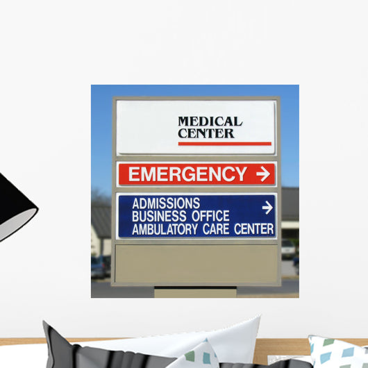 Medical Center Sign Wall Mural