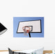 Outdoor basketball hoop against the blue sky Wall Mural