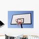 Outdoor basketball hoop against the blue sky Wall Mural
