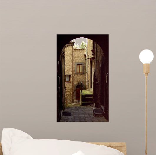 Italian Walk and Homes Wall Mural