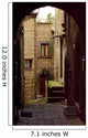 Italian Walk and Homes Wall Mural