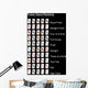 poker hand rank black Wall Mural