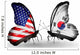 Two Butterflies With Flags 