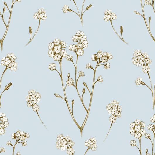 Forget Me Not Flower Wall Decal Design 2