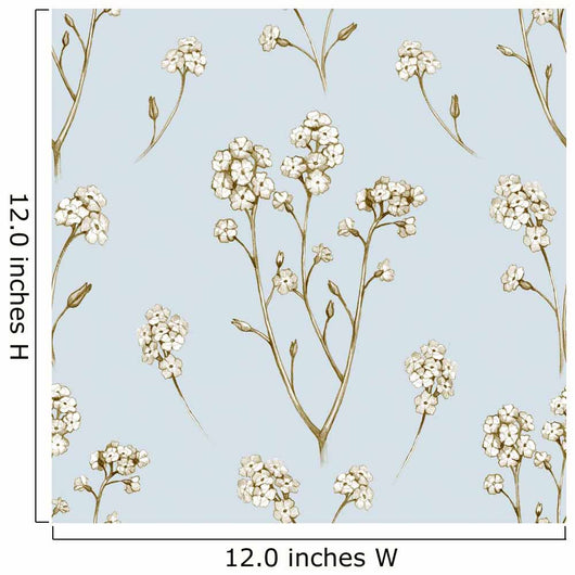 Forget Me Not Flower Wall Decal Design 2