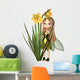 Cute Toon Daffodil Fairy, Standing Wall Mural