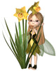 Cute Toon Daffodil Fairy, Standing Wall Mural