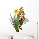 Cute Toon Daffodil Fairy, Skipping Wall Mural