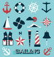Vector Set: Sailing Icons and Symbols 
