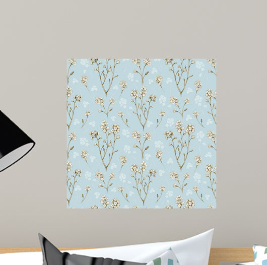Forget Me Not Flower Wall Decal Design 1