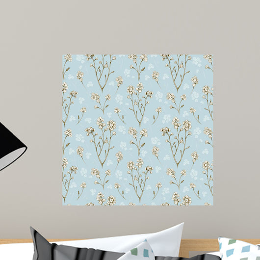 Forget Me Not Flower Wall Decal Design 1