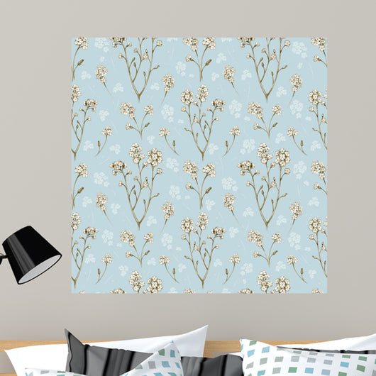 Forget Me Not Flower Wall Decal Design 1