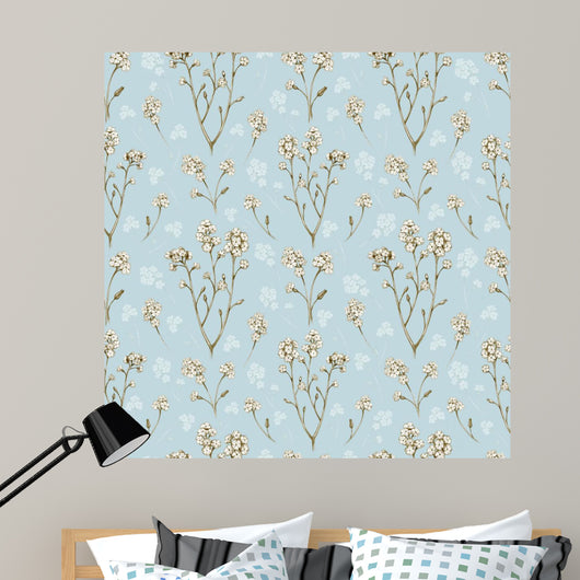 Forget Me Not Flower Wall Decal Design 1