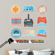 Retro Video Game Wall Decal