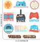 Retro Video Game Wall Decal
