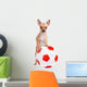 Little soccer dog Wall Decal