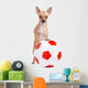 Little soccer dog Wall Decal