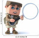 3d Hiker with magnifying glass Wall Decal