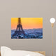 Eiffel Tower at Sunrise Paris Wall Mural